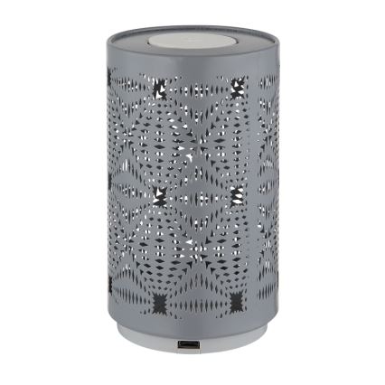 Globo - LED RGB Dotyková nabíjecí stolní lampa LED/1W/5V 500 mAh šedá