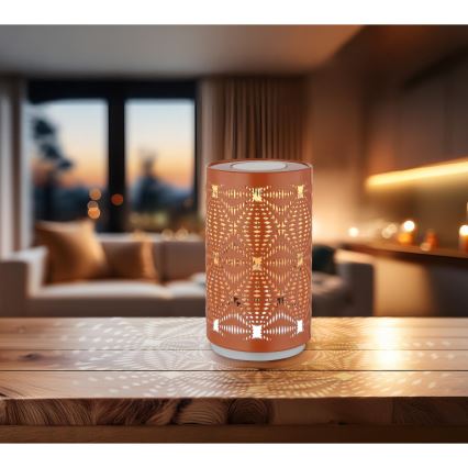 Globo - LED RGB Dotyková nabíjecí stolní lampa LED/1W/5V 500 mAh měděná