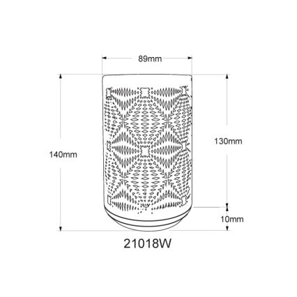 Globo - LED RGB Dotyková nabíjecí stolní lampa LED/1W/5V 500 mAh bílá