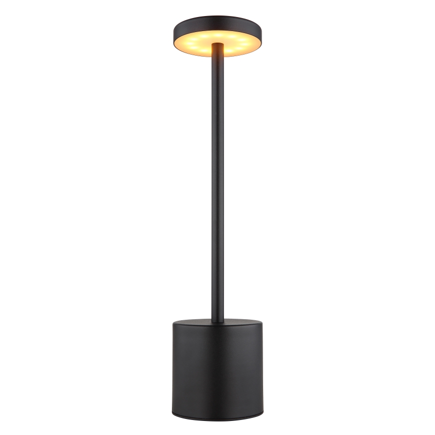 Globo - LED Stmívatelná dotyková stolní lampa LED/1,2W/3,7V 2000K/3500K/7000K 1200 mAh USB černá