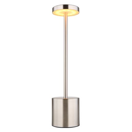 Globo - LED Stmívatelná dotyková stolní lampa LED/1,2W/3,7V 2000K/3500K/7000K 1200 mAh USB matný chrom