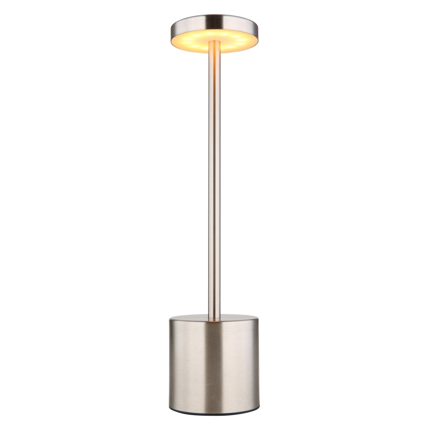 Globo - LED Stmívatelná dotyková stolní lampa LED/1,2W/3,7V 2000K/3500K/7000K 1200 mAh USB matný chrom