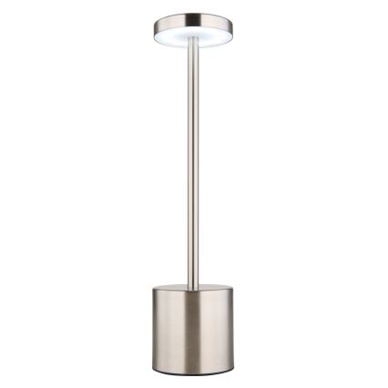 Globo - LED Stmívatelná dotyková stolní lampa LED/1,2W/3,7V 2000K/3500K/7000K 1200 mAh USB matný chrom
