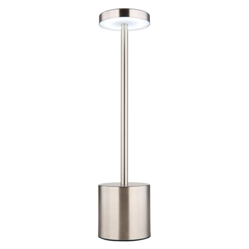 Globo - LED Stmívatelná dotyková stolní lampa LED/1,2W/3,7V 2000K/3500K/7000K 1200 mAh USB matný chrom