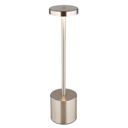 Globo - LED Stmívatelná dotyková stolní lampa LED/1,2W/3,7V 2000K/3500K/7000K 1200 mAh USB matný chrom
