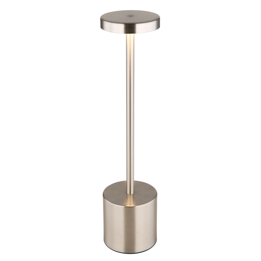 Globo - LED Stmívatelná dotyková stolní lampa LED/1,2W/3,7V 2000K/3500K/7000K 1200 mAh USB matný chrom