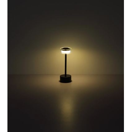 Globo - LED Stmívatelná nabíjecí dotyková stolní lampa LED/2,5W/3,7V 2700/4000/6500K 1800mAh černá