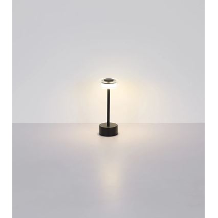 Globo - LED Stmívatelná nabíjecí dotyková stolní lampa LED/2,5W/3,7V 2700/4000/6500K 1800mAh černá