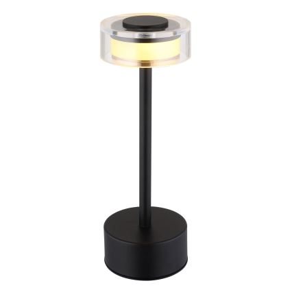 Globo - LED Stmívatelná nabíjecí dotyková stolní lampa LED/2,5W/3,7V 2700/4000/6500K 1800mAh černá