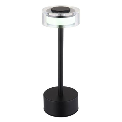 Globo - LED Stmívatelná nabíjecí dotyková stolní lampa LED/2,5W/3,7V 2700/4000/6500K 1800mAh černá