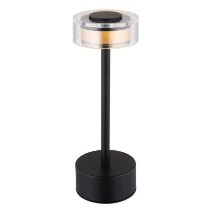 Globo - LED Stmívatelná nabíjecí dotyková stolní lampa LED/2,5W/3,7V 2700/4000/6500K 1800mAh černá