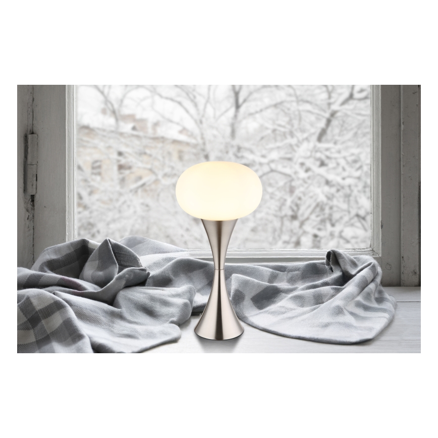 Globo - Stolní lampa 1xE14/25W/230V matný chrom