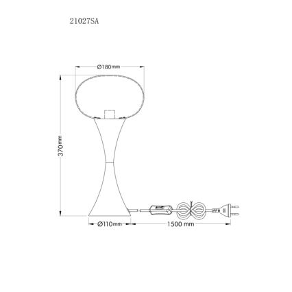 Globo - Stolní lampa 1xE14/25W/230V béžová