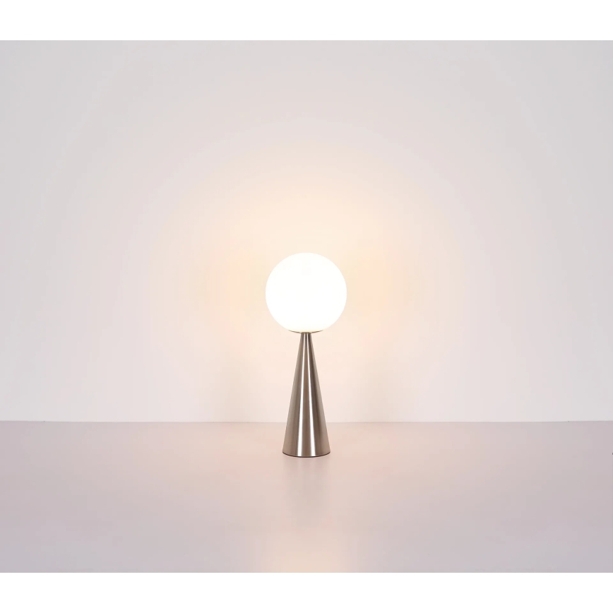 Globo - Stolní lampa 1xE27/40W/230V matný chrom