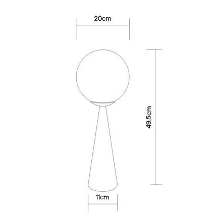 Globo - Stolní lampa 1xE27/40W/230V matný chrom