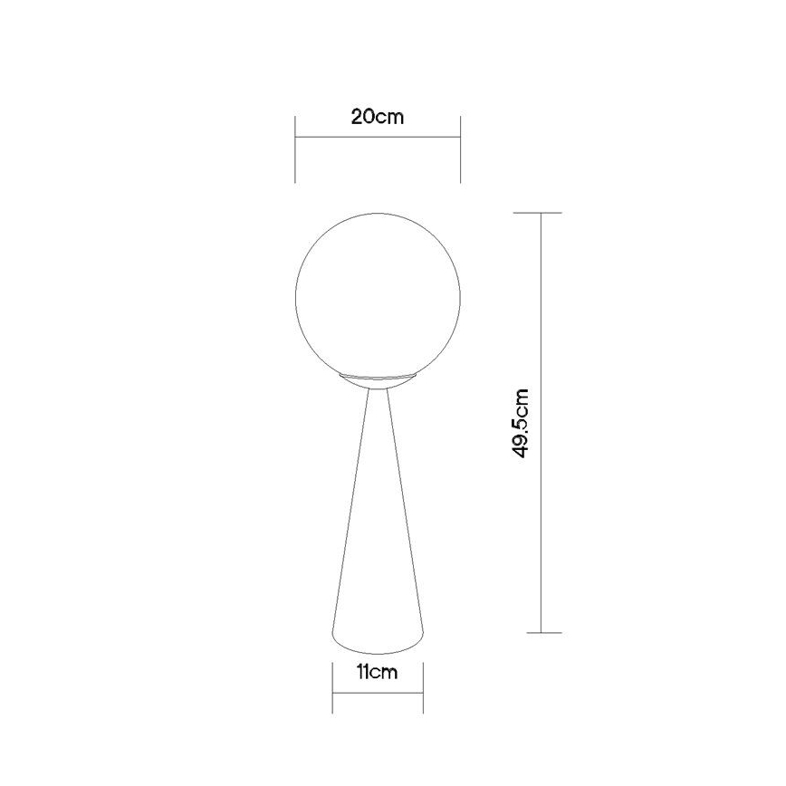 Globo - Stolní lampa 1xE27/40W/230V matný chrom