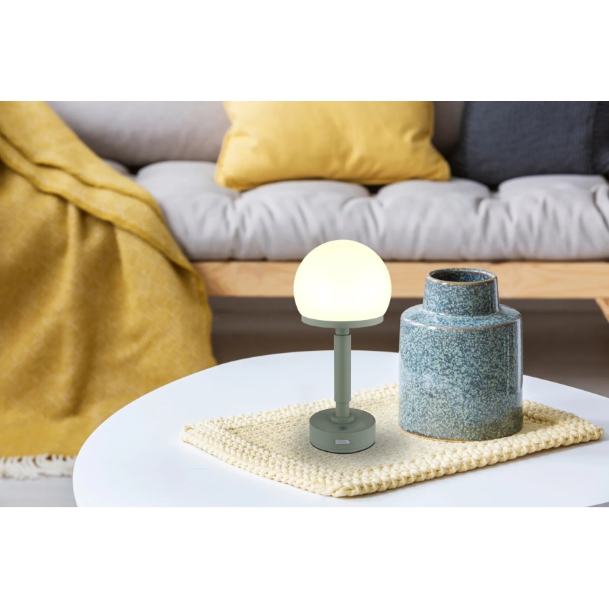 Globo - LED Stmívatelná nabíjecí dotyková stolní lampa LED/2,5W/5V 1800mAh 2800K zelená