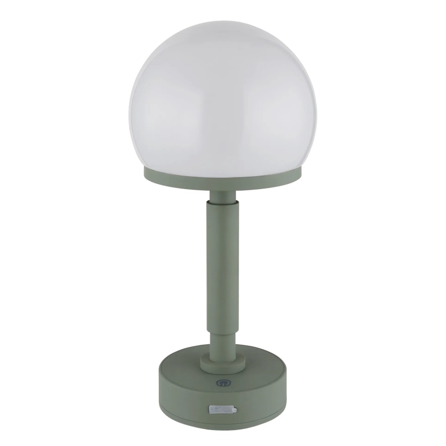 Globo - LED Stmívatelná nabíjecí dotyková stolní lampa LED/2,5W/5V 1800mAh 2800K zelená