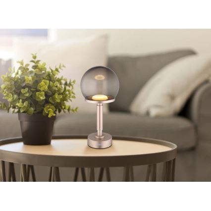 Globo - LED Stmívatelná nabíjecí dotyková stolní lampa LED/2,5W/5V 1800mAh 2700/4000/6500K rose gold
