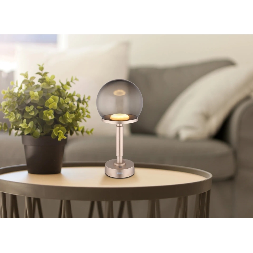 Globo - LED Stmívatelná nabíjecí dotyková stolní lampa LED/2,5W/5V 1800mAh 2700/4000/6500K rose gold
