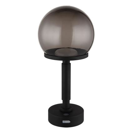 Globo - LED Stmívatelná nabíjecí dotyková stolní lampa LED/2,5W/5V 1800mAh 2700/4000/6500K černá