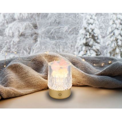 Globo - LED Stmívatelná dotyková stolní lampa LED/1W/5V 3000K 1200 mAh zlatá
