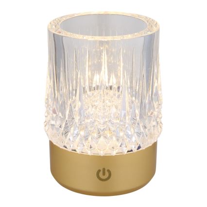 Globo - LED Stmívatelná dotyková stolní lampa LED/1W/5V 3000K 1200 mAh zlatá
