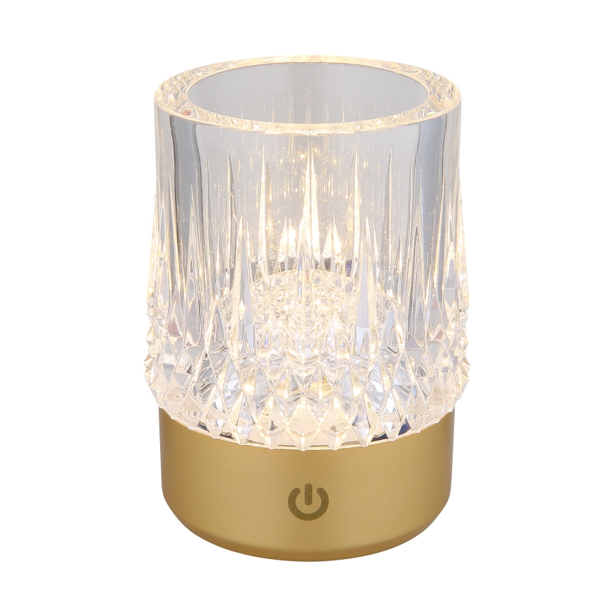 Globo - LED Stmívatelná dotyková stolní lampa LED/1W/5V 3000K 1200 mAh zlatá