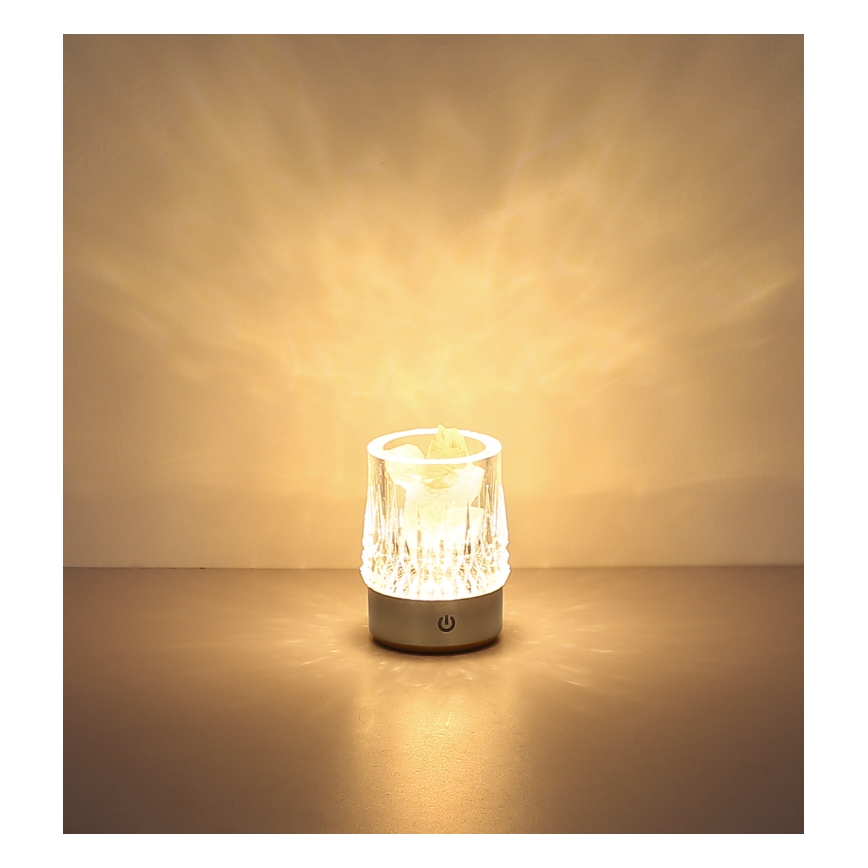 Globo - LED Stmívatelná dotyková stolní lampa LED/1W/5V 3000K 1200 mAh stříbrná