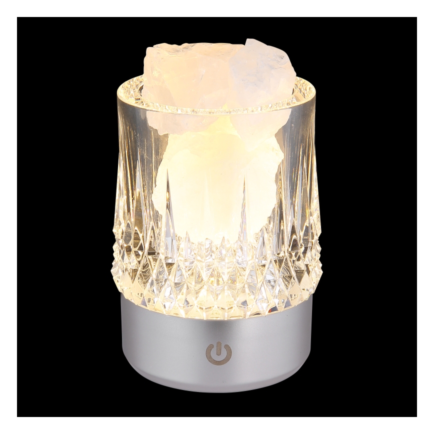 Globo - LED Stmívatelná dotyková stolní lampa LED/1W/5V 3000K 1200 mAh stříbrná