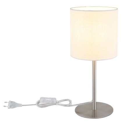 Globo - Stolní lampa 1xE27/40W/230V bílá