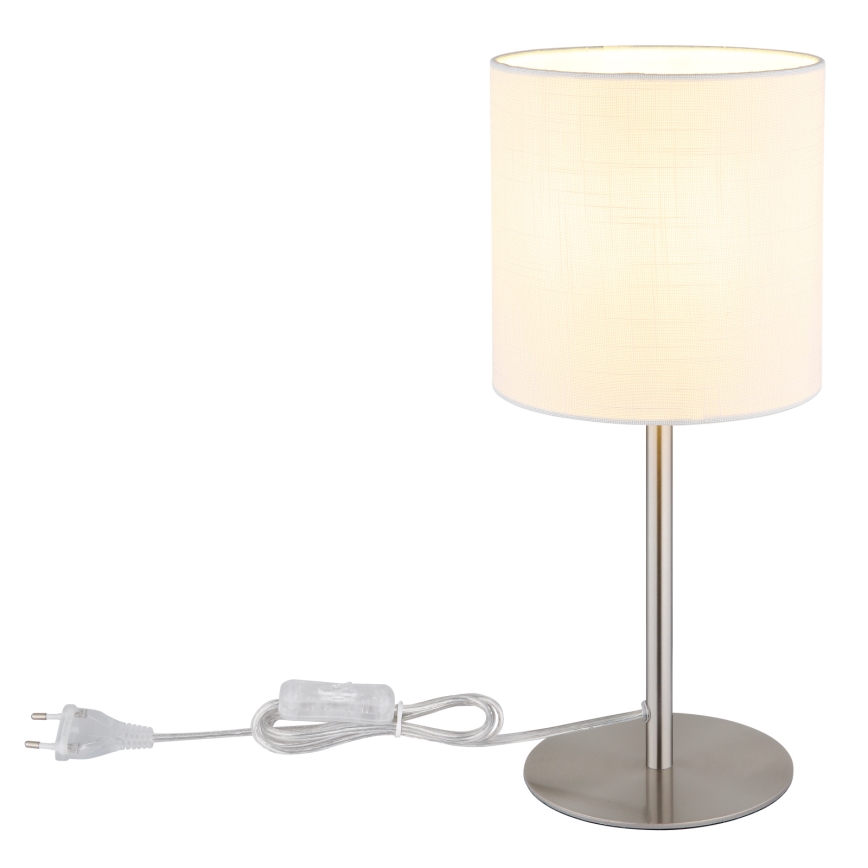 Globo - Stolní lampa 1xE27/40W/230V bílá