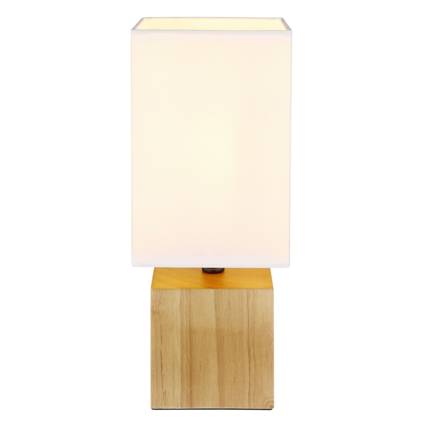 Globo - Stolní lampa 1xE27/7W/230V bílá/hnědá