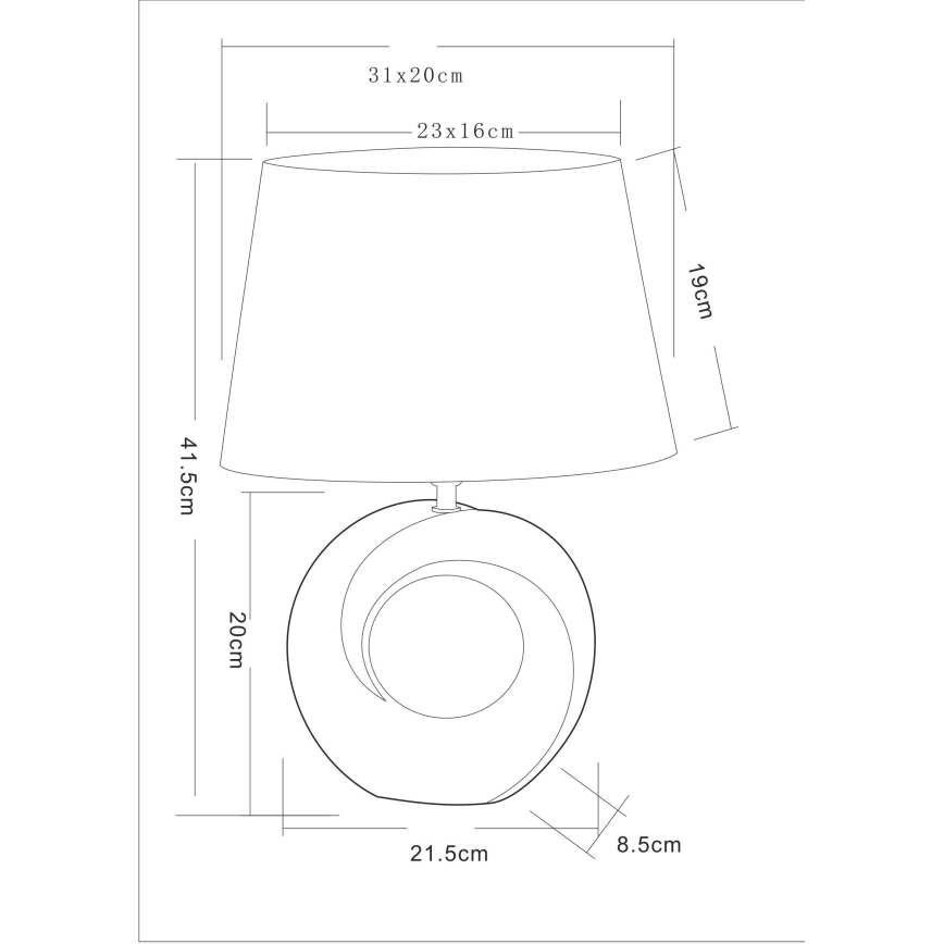 Globo - Stolní lampa 1xE27/40W/230V