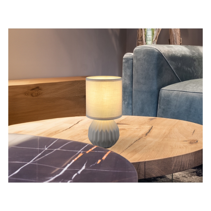 Globo - Stolní lampa 1xE14/40W/230V šedá