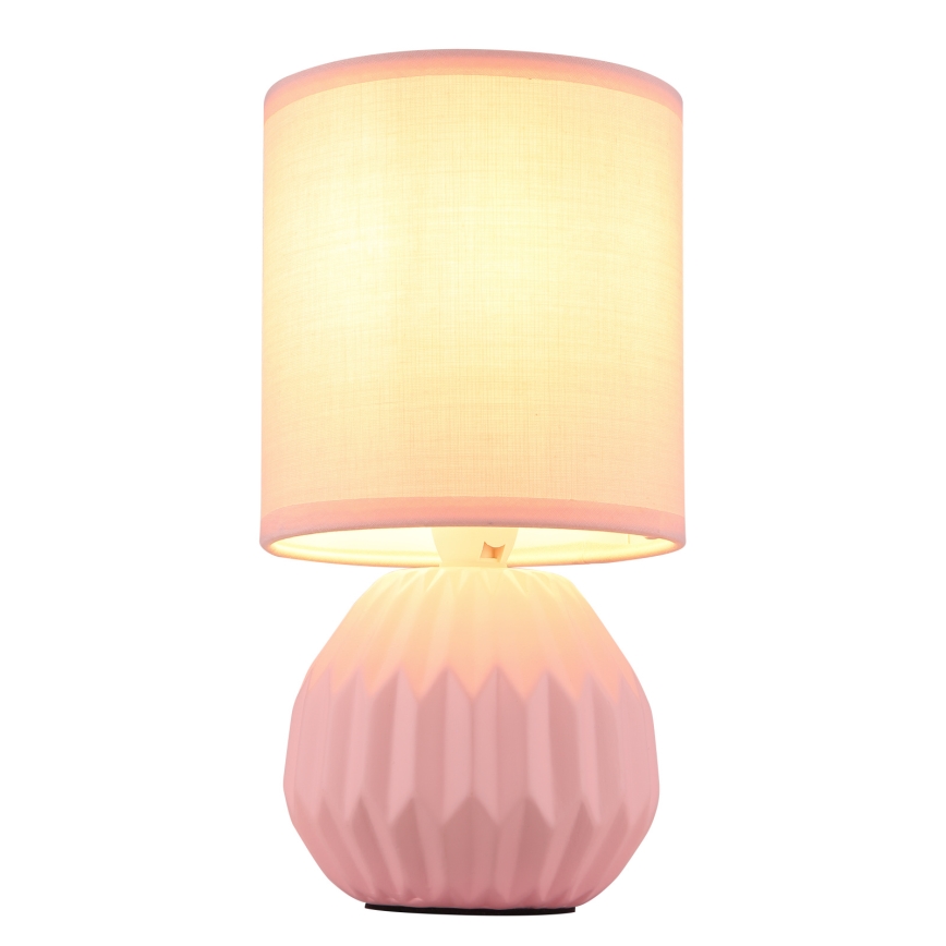 Globo - Stolní lampa 1xE14/40W/230V růžová