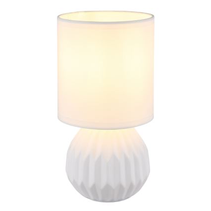 Globo - Stolní lampa 1xE14/40W/230V bílá