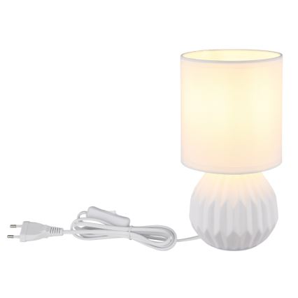 Globo - Stolní lampa 1xE14/40W/230V bílá