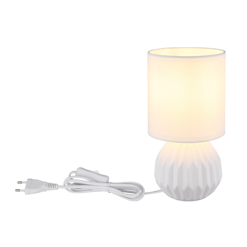 Globo - Stolní lampa 1xE14/40W/230V bílá