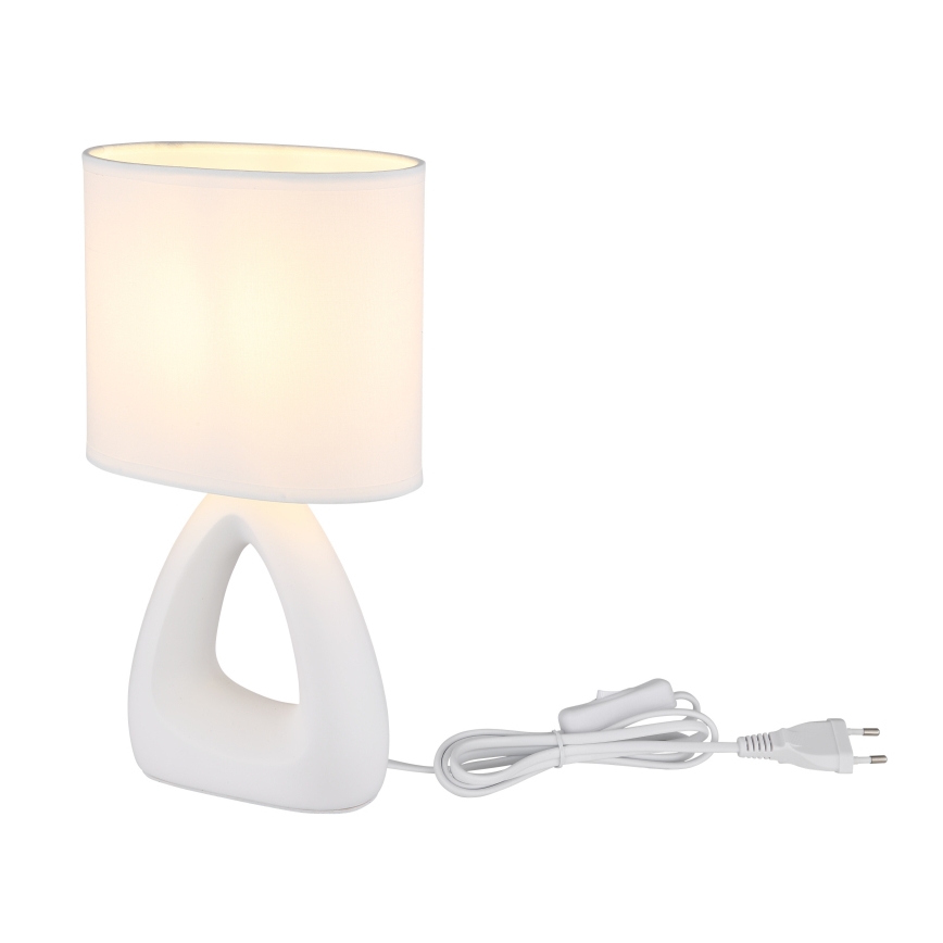 Globo - Stolní lampa 1xE14/40W/230V bílá