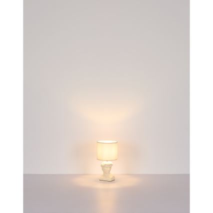 Globo - Stolní lampa 1xE14/40W/230V krémová