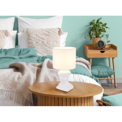 Globo - Stolní lampa 1xE14/40W/230V bílá