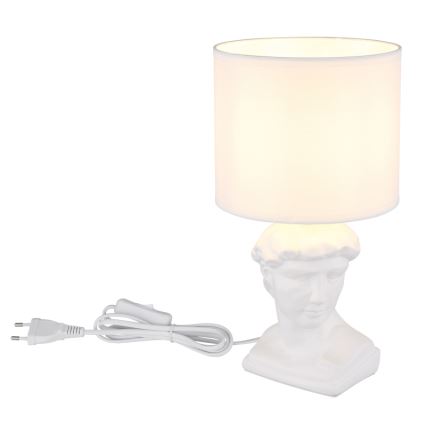 Globo - Stolní lampa 1xE14/40W/230V bílá