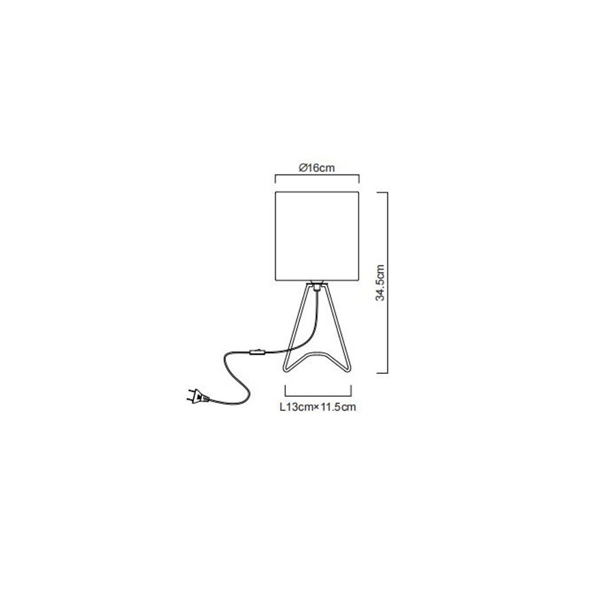 Globo - Stolní lampa 1xE14/40W/230V šedá