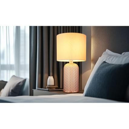 Globo - Stolní lampa 1xE27/60W/230V béžová