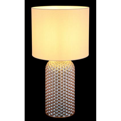 Globo - Stolní lampa 1xE27/60W/230V béžová