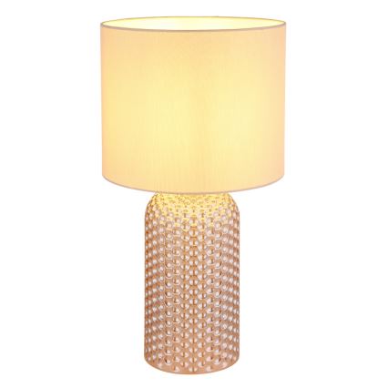 Globo - Stolní lampa 1xE27/60W/230V béžová