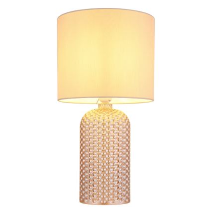 Globo - Stolní lampa 1xE27/60W/230V béžová