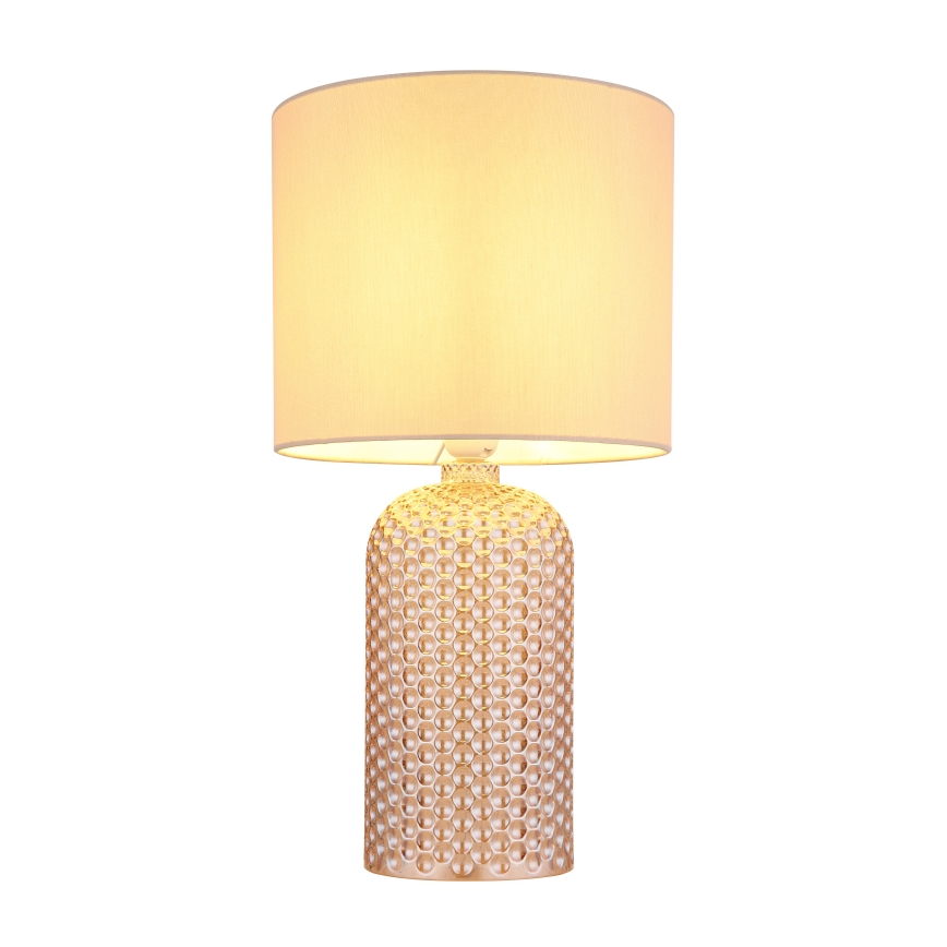 Globo - Stolní lampa 1xE27/60W/230V béžová