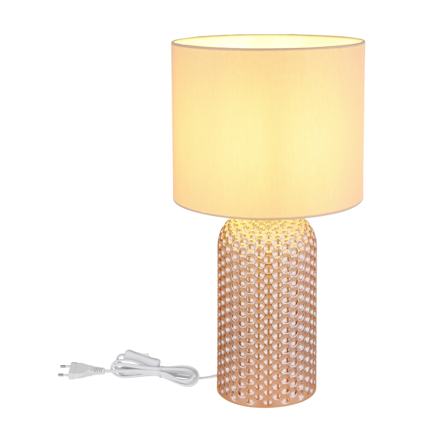 Globo - Stolní lampa 1xE27/60W/230V béžová